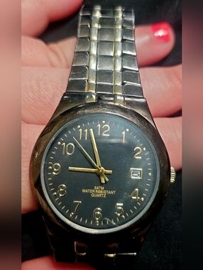 Vintage Mens MZ Berger Stainless Steel Water Resistant Watch